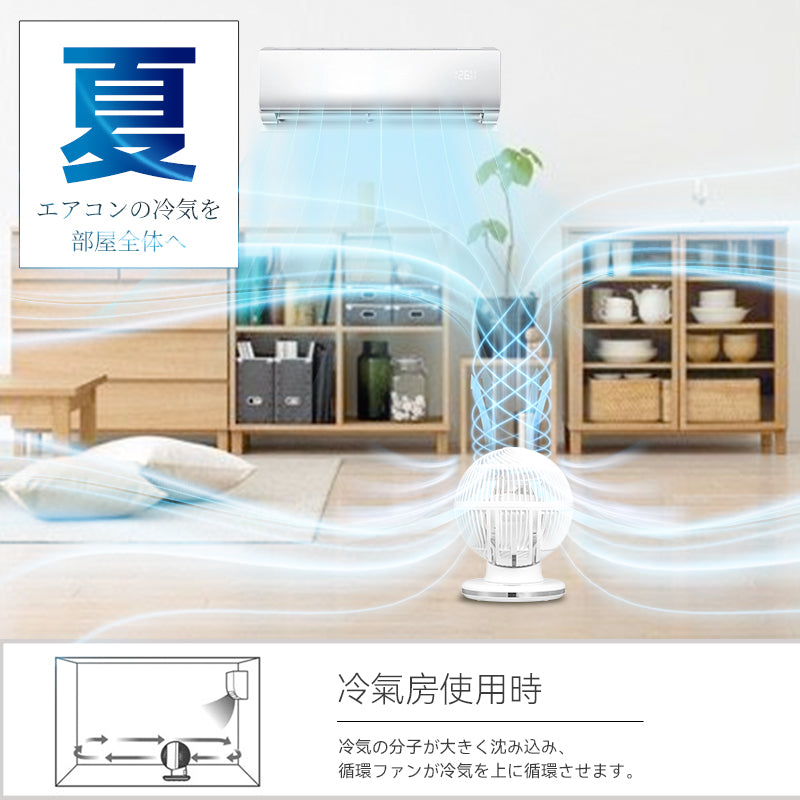Yohome 家の逸 4D 全方位淨化直流伸縮循環扇(伸縮高用款)
