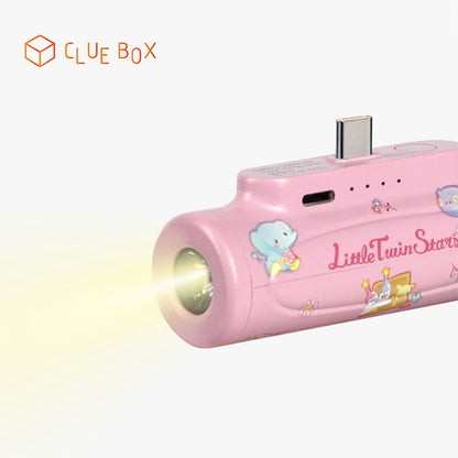 Clue Box x Sanrio 5000mAh 流動充電器連強光電筒