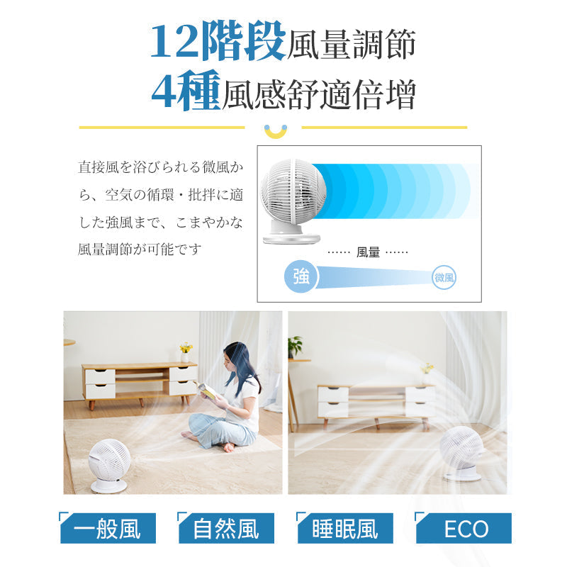 Yohome 家の逸 4D 全方位淨化直流伸縮循環扇(伸縮高用款)