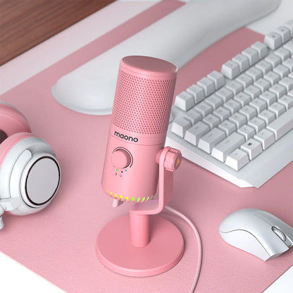 Maono 閃克 DM30 RGB 電容式麥克風