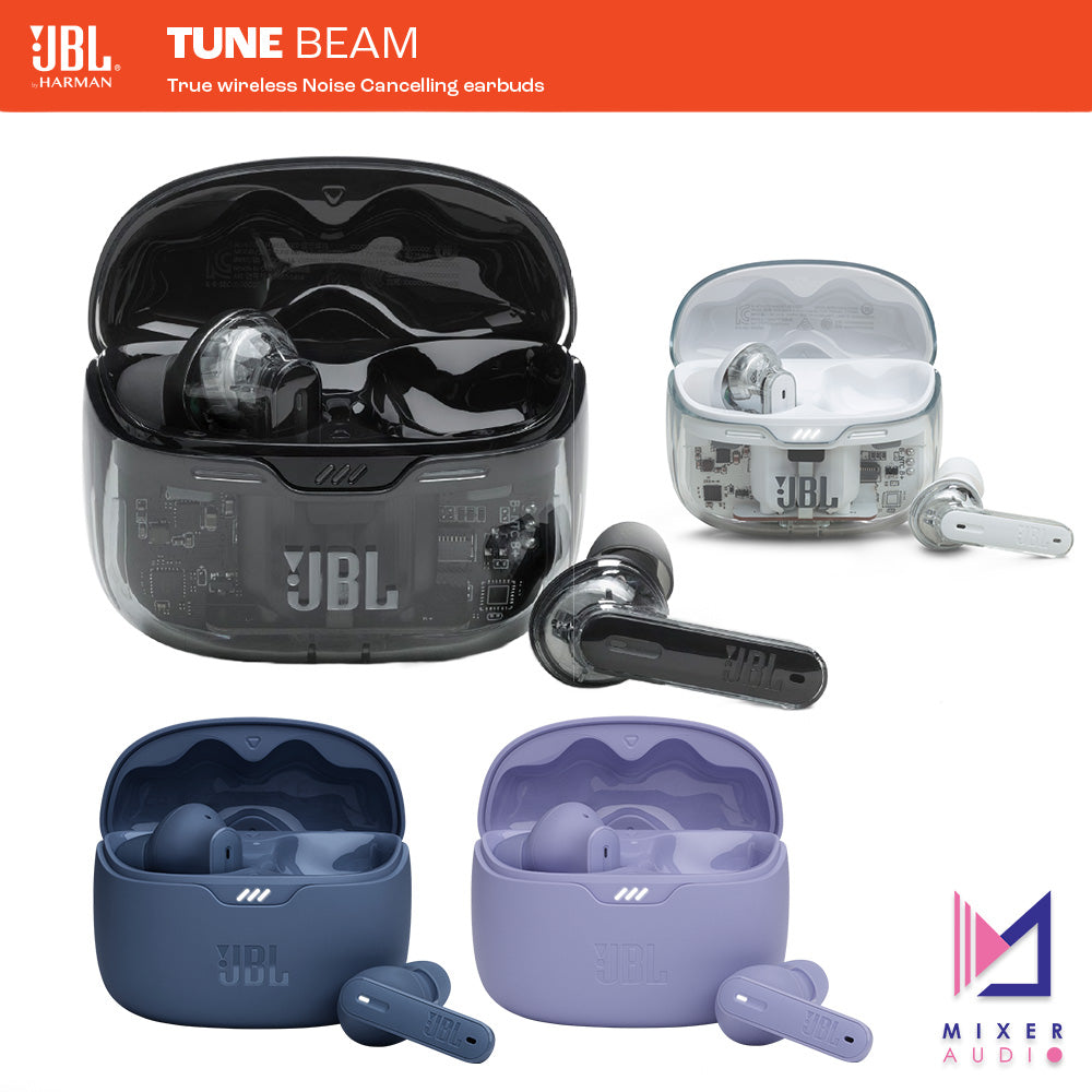 JBL Tune Beam 真無線降噪耳機 Ghost Editon(透明黑/白)