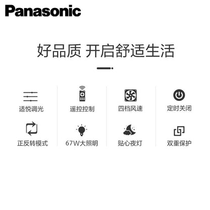Panasonic 樂聲 nanoe™ X 淨化空氣 導光板風扇燈 HHLZ8620(平行進口 原裝正貨)
