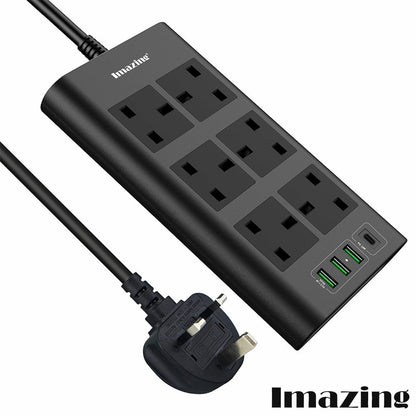 Imazing IM3U6K-C 防雷拖板 3 USB + 1 Type-C (PD20W)