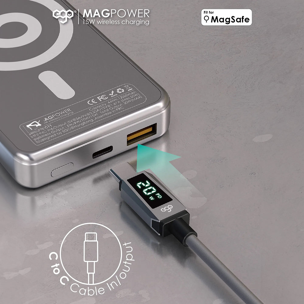 EGO MAGPOWER Gen.3 12000mAh magsafe 移動電源 C11