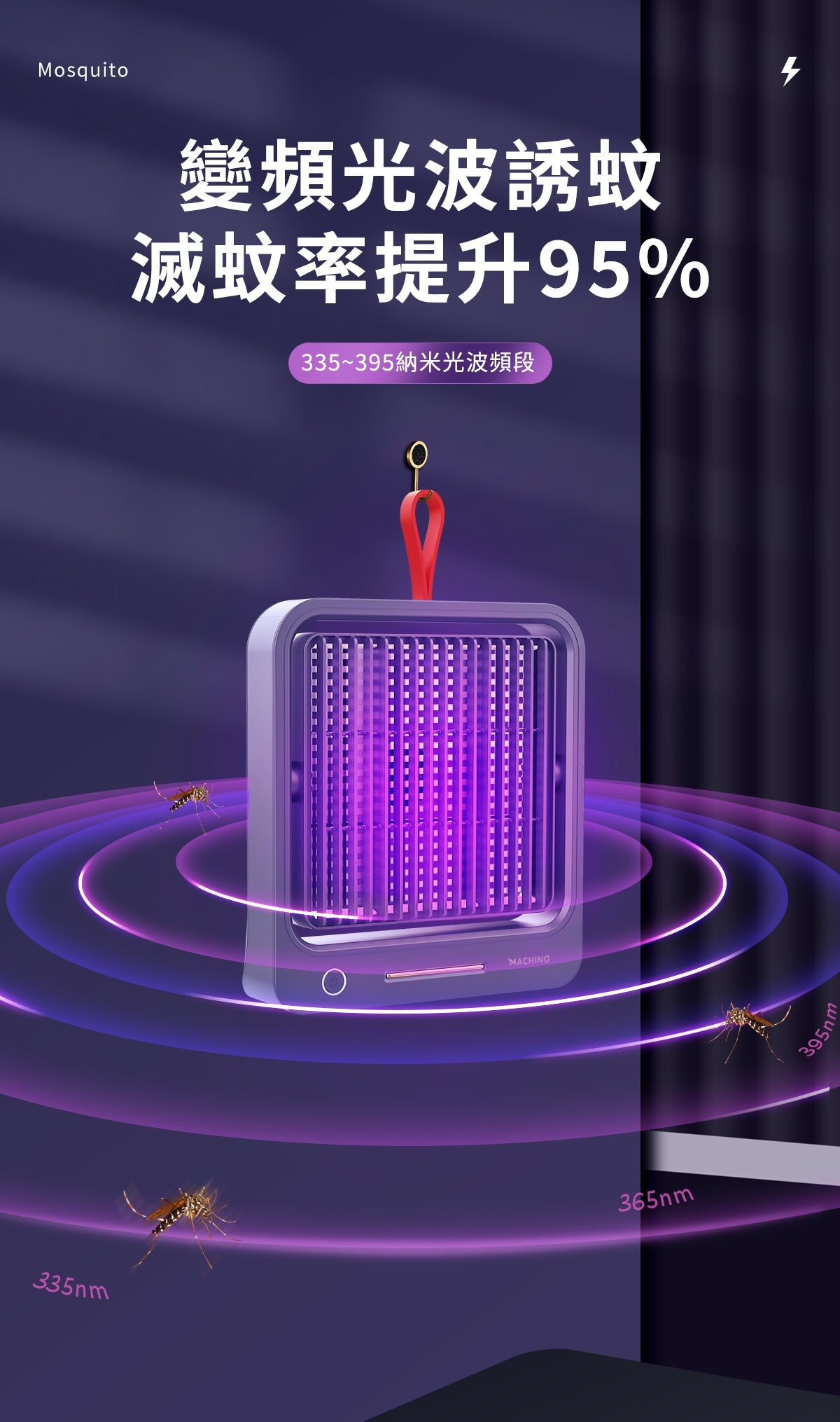 Machino 003D 便攜式滅蚊燈