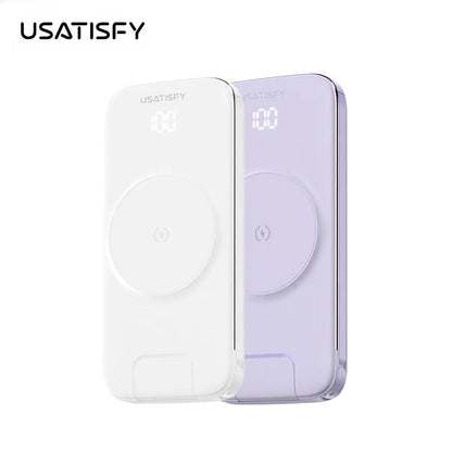 USATISFY 智屏磁吸多頭8in1超薄大容量支架式行動電源