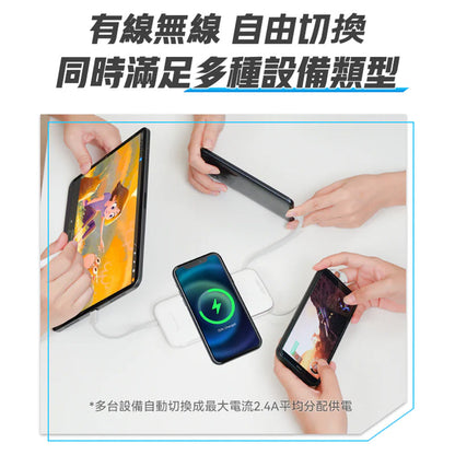 USATISFY 智屏磁吸多頭8in1超薄大容量支架式行動電源
