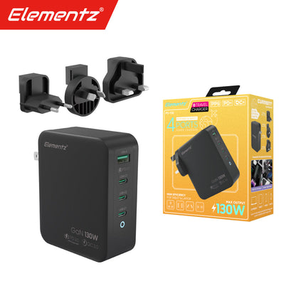 Elementz PD-130W 4 PORT 快速充電器