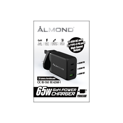 ALMOND PD065UK 快速充電器