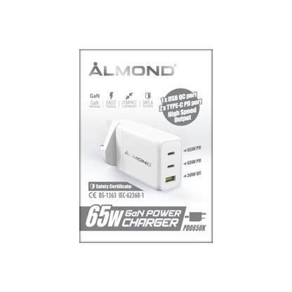 ALMOND PD065UK 快速充電器