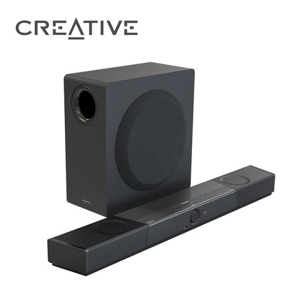 Creative SXFI CARRIER Dolby Atmos Soundbar + 重低音喇叭