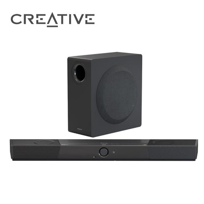Creative SXFI CARRIER Dolby Atmos Soundbar + 重低音喇叭
