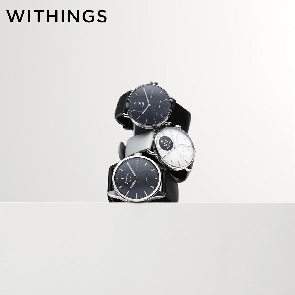 WITHINGS ScanWatch 2 混合智慧型手錶附心電圖【兩年保養】