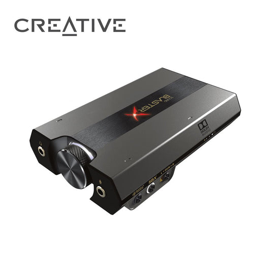 Creative Sound BlasterX G6 7.1 高保真遊戲 DAC 和外置USB聲卡，帶有 Xamp 耳機放大器