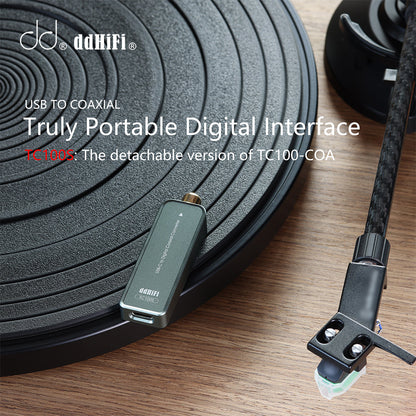【接受預訂】ddHiFi TC100S USB-C(F) 同軸(RCA Coaxial) 轉換器
