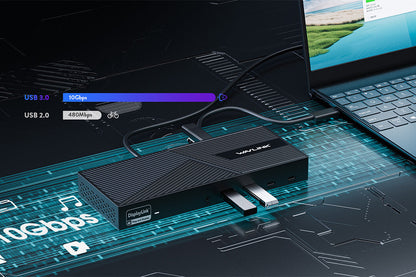 Wavlink WL-UG69PD25 PRO USB-C 4K 13 合 1 通用擴充埠，100W 功率輸出
